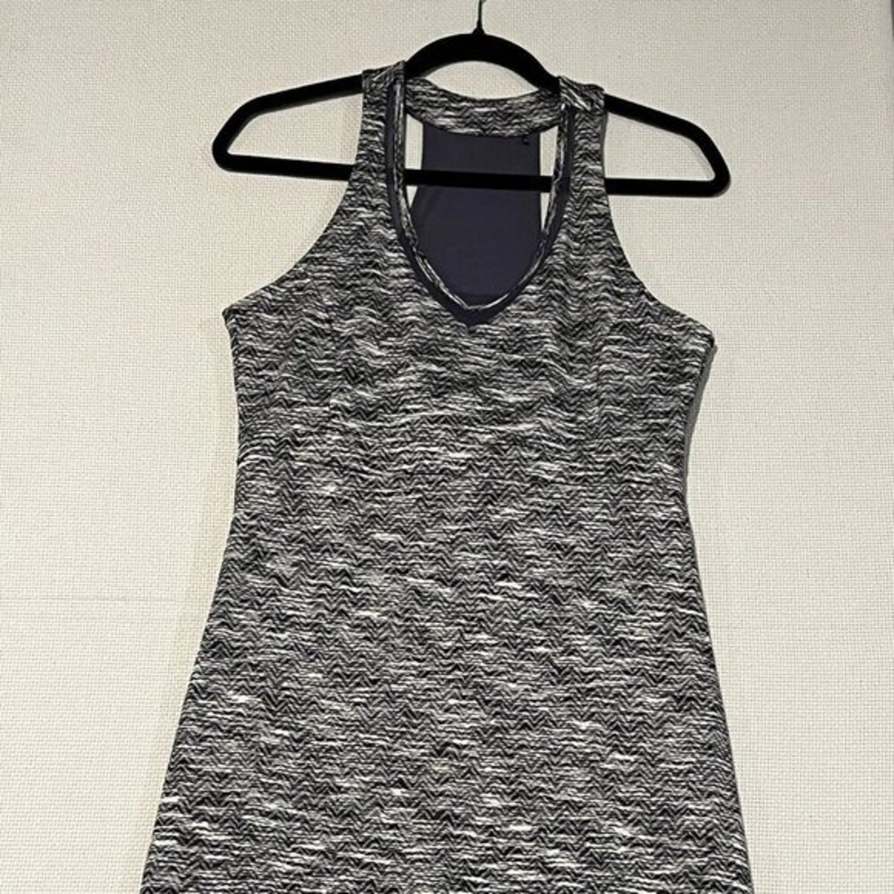 MPG Geometric Print Racerback Mesh Athletic Tennis Pickleball Dress Size M